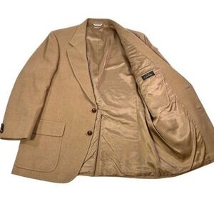 Men's Camel Sport Coat Blazer - Classic Tailored Style